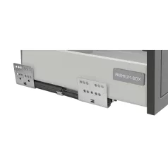 Alsó szekrény, fekete, SIBER 50 D 1F 1S BB