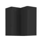 Felső sarokszekrény fekete, SIBER 60x60 GN-72 2F