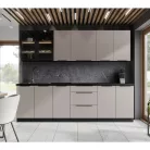 Mosogató szekrény, cashmere/fekete, ARAKA 50 ZL 1F BB