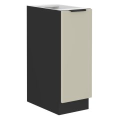   Alsó szekrény kihúzható kosárral, cashmere/fekete, ARAKA 30 D CARGO BB