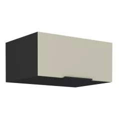 Felső szekrény, cashmere/fekete, ARAKA 80 NAGU-36 1F
