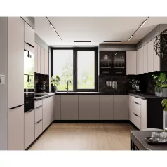 Felső szekrény, cashmere/fekete, ARAKA 80 G-72 2F