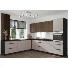 Felső szekrény, cashmere/fekete, ARAKA 80 G-90 2F