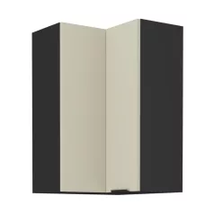 Felső sarokszekrény cashmere/fekete, ARAKA 60x60 GN-90 2F