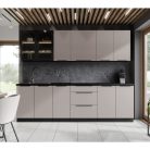 Ajtó mosogatógéphez, cashmere/fekete, ARAKA ZM 713x596