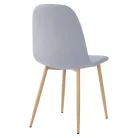 Szék, világos szürke/bükk, LEGA NEW