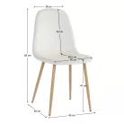 Szék, bézs Dulux/bükk, LEGA NEW