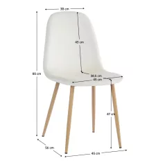 Szék, bézs Dulux/bükk, LEGA NEW