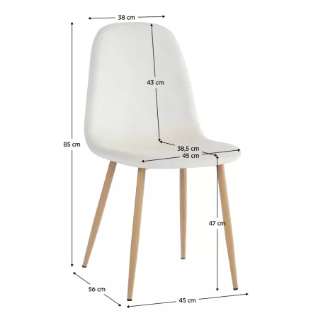 Szék, bézs Dulux/bükk, LEGA NEW