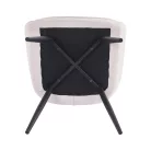 Design fotel, bézs/fekete, MARKEN