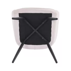 Design fotel, bézs/fekete, MARKEN