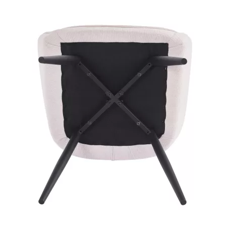 Design fotel, bézs/fekete, MARKEN