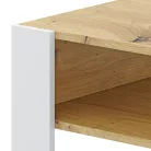 Dohányzóasztal, artisan tölgy/fehér, CARA 1