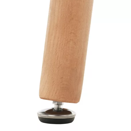 Étkezőasztal, fehér/bükk, 120x80 cm, DIDIER 5 NEW