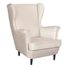 Füles fotel, bézs/wenge, LEFO