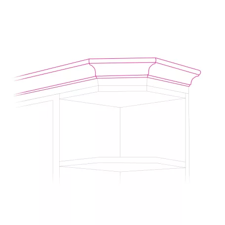 Korona/díszléc a konyhabútorhoz LORA NEW MDF LC KLASIK