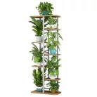 Virágállvány, fehér/sonoma tölgy, LEDOR TYP 3