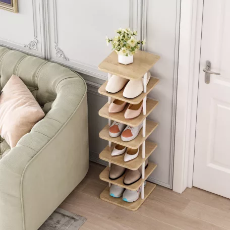 Többcélú polc, fehér/világos tölgy, ETUDA TYP 1