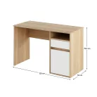 PC asztal, sonoma tölgy/fehér, BILI NEW