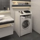 Szekrény mosógéphez, fehér, VOJTO