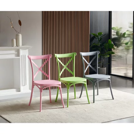 Rakásolható szék, szürke, SAVITA