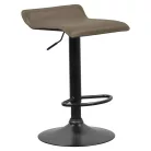 Bárszék, szürkésbarna Taupe ekobőr, BAILI