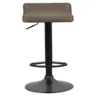 Bárszék, szürkésbarna Taupe ekobőr, BAILI