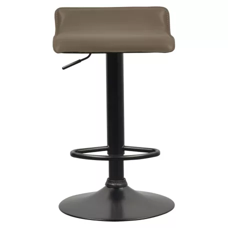 Bárszék, szürkésbarna Taupe ekobőr, BAILI