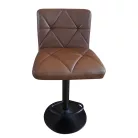 Bárszék, ekobőr barna/fekete, SELEST