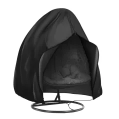   Védőhuzat kétszemélyes függő fotelhez, fekete, KRYTO TYP 2