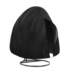   Védőhuzat kétszemélyes függő fotelhez, fekete, KRYTO TYP 2