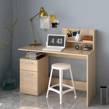 Számítógépasztal, sonoma tölgy, PLATON NEW