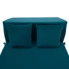 Összecsukható matrac/fotel, 2v1, petróleumzöld, PELOS
