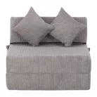 Összecsukható matrac/fotel, 2v1, szürke, PELOS