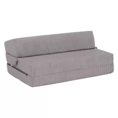 Összecsukható matrac/fotel, 2v1, szürke, VEDIS