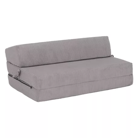 Összecsukható matrac/fotel, 2v1, szürke, VEDIS