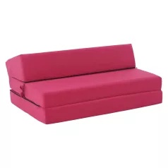   Összecsukható matrac/fotel, 2v1, rózsaszín magenta, VEDIS