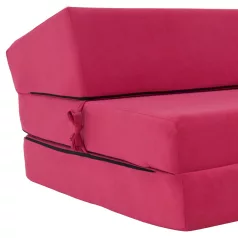   Összecsukható matrac/fotel, 2v1, rózsaszín magenta, VEDIS