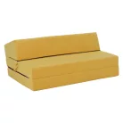 Összecsukható matrac/fotel, 2v1, sárga, VEDIS