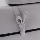 Összecsukható matrac/fotel, 2v1, világosszürke, VEDIS