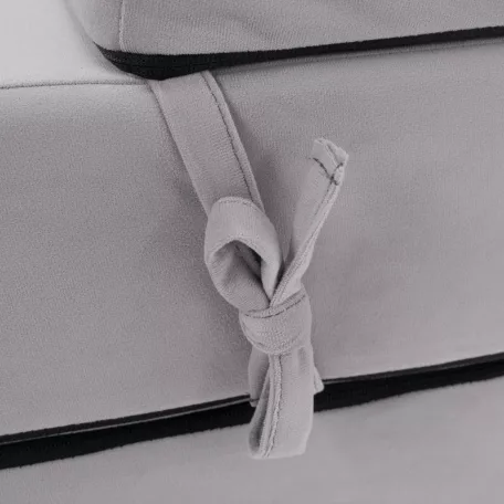 Összecsukható matrac/fotel, 2v1, világosszürke, VEDIS