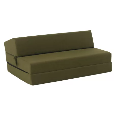 Összecsukható matrac/fotel, 2v1, olivazöld, VEDIS