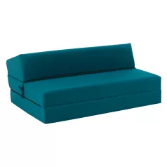 Összecsukható matrac/fotel, 2v1, petróleumzöld, VEDIS