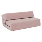 Összecsukható matrac/fotel, 2v1, rózsaszín, VEDIS