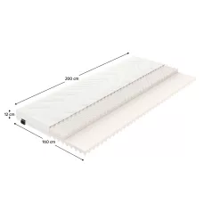 Matrac, habszivacs, 160x200, VALERI