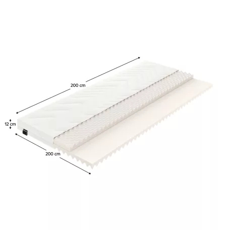 Matrac, habszivacs, 200x200, VALERI