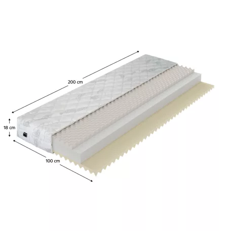 Matrac, habszivacs, 100x200, LEJSA