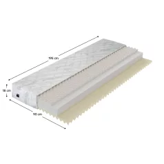 Matrac, habszivacs, 90x195, LEJSA