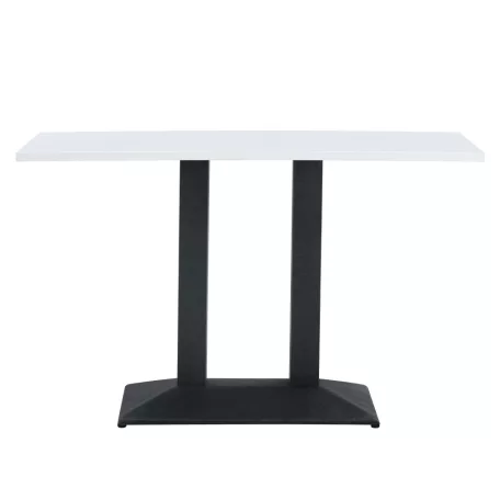 Bisztró asztal, fehér/fekete, 120x60 cm, RINALDO TYP 2
