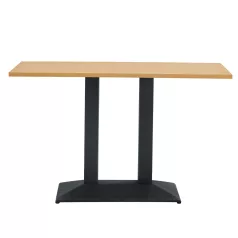 Bisztró asztal, tölgy/fekete, 120x60 cm, RINALDO TYP 2